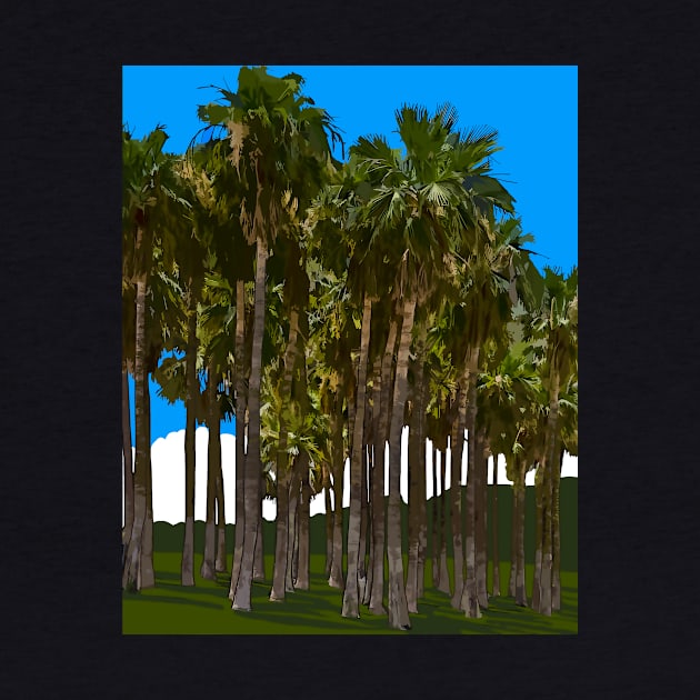 Palm Tree Grove by KirtTisdale